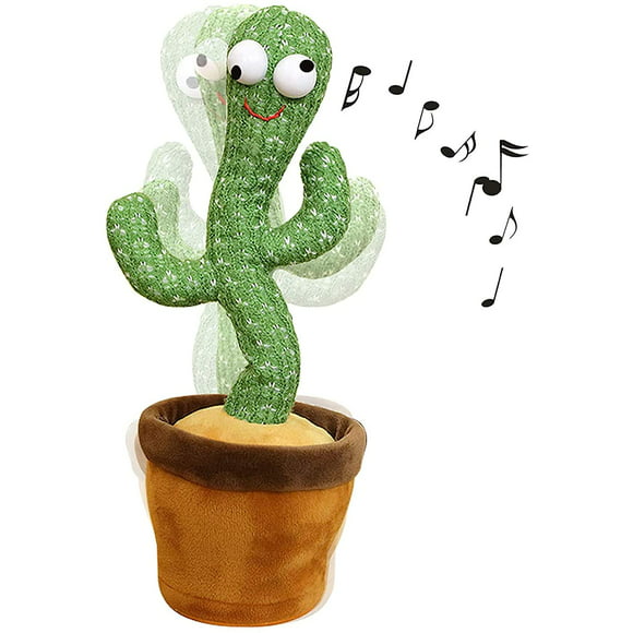 Electronic Dancing Cactus Toy for Babies Battery Charging The Singing Cactus Toys for Kids Mimicking Repeating Parrot Talking Cactus Toy for 1/2/3/5/6 Year Old Boy Girl Kids 